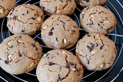 Cookies aux pépites de chocolat et beurre de cacahuètes